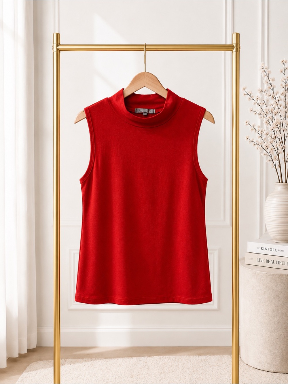 🔴 Splash Vibrant Red Sleeveless Tank Top